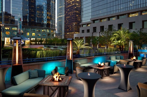 Omni Los Angeles Hotel at California Plaza buitenterras